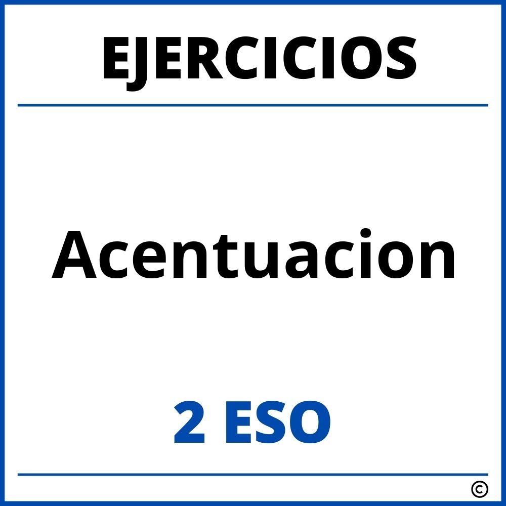 Ejercicios Acentuacion 2 ESO PDF