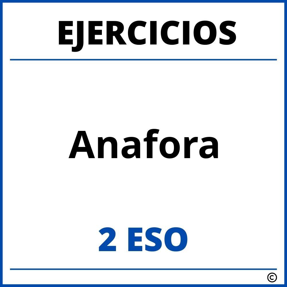 Ejercicios Anafora 2 ESO PDF