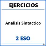 Ejercicios Analisis Sintactico 2 ESO PDF