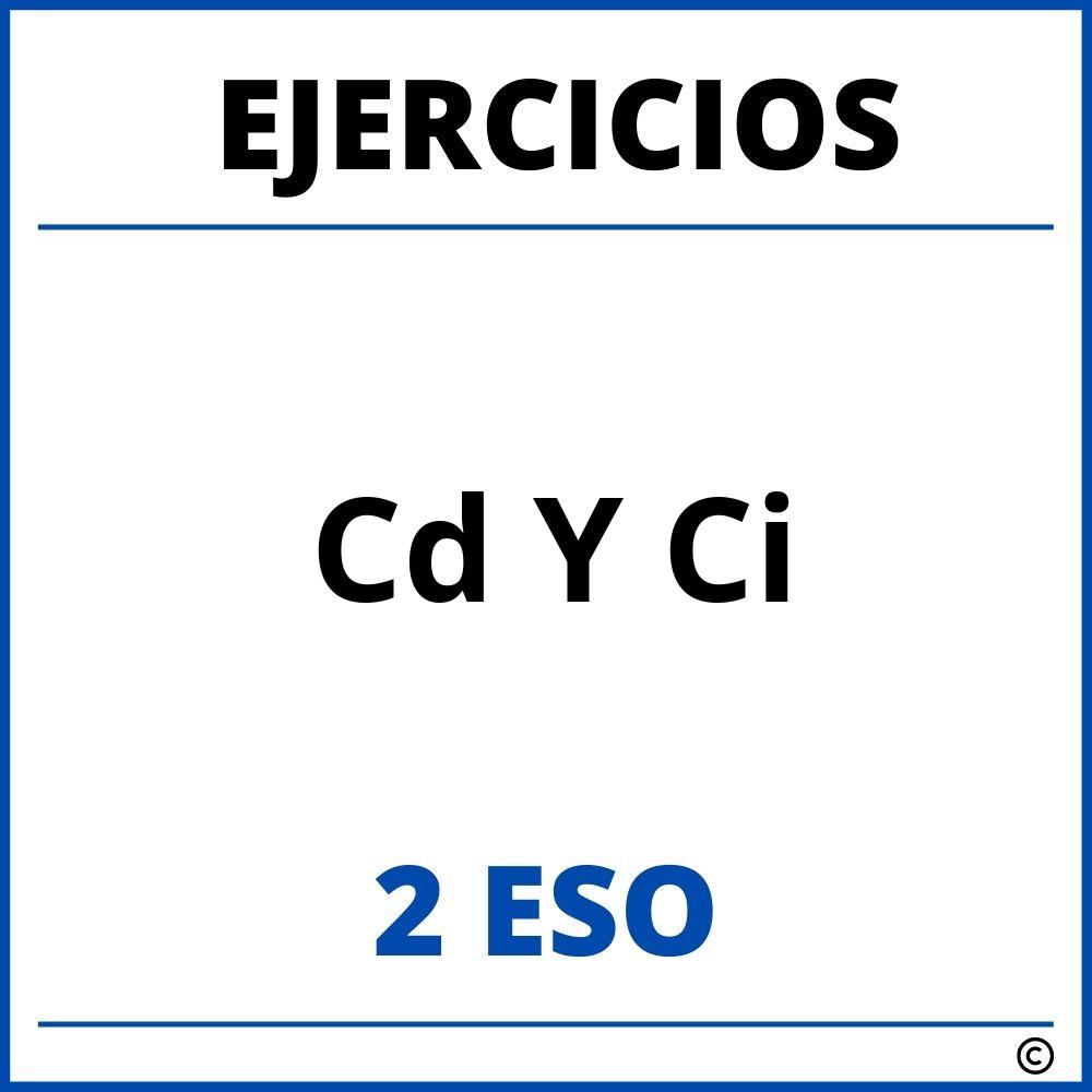 Ejercicios Cd Y Ci 2 ESO PDF