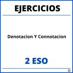 Ejercicios Denotacion Y Connotacion 2 ESO PDF