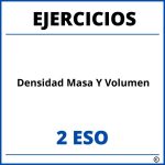 Ejercicios Densidad Masa Y Volumen 2 ESO PDF