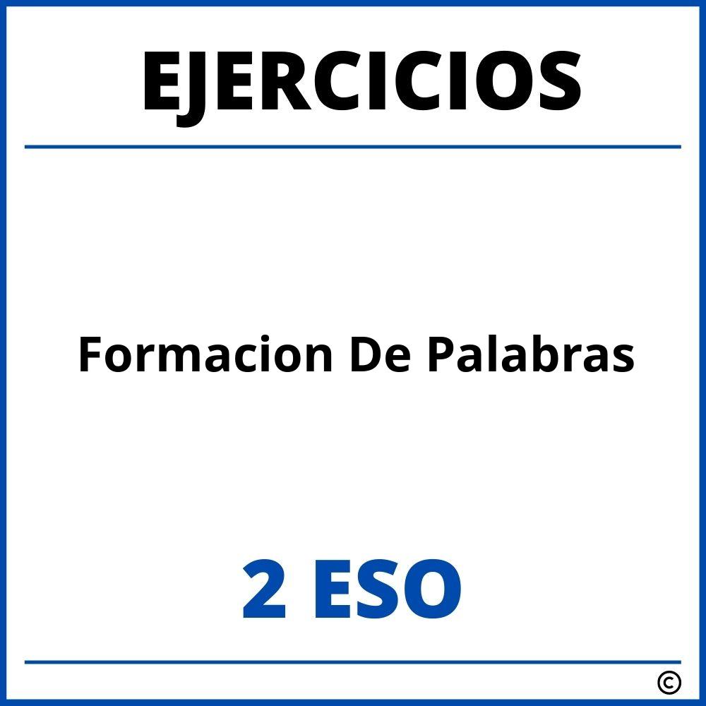 Ejercicios Formacion De Palabras 2 ESO PDF