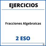 Ejercicios Fracciones Algebraicas 2 ESO PDF
