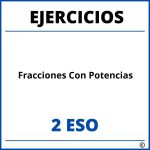 Ejercicios Fracciones Con Potencias 2 ESO PDF