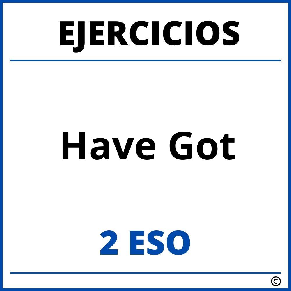 Ejercicios Have Got 2 ESO PDF