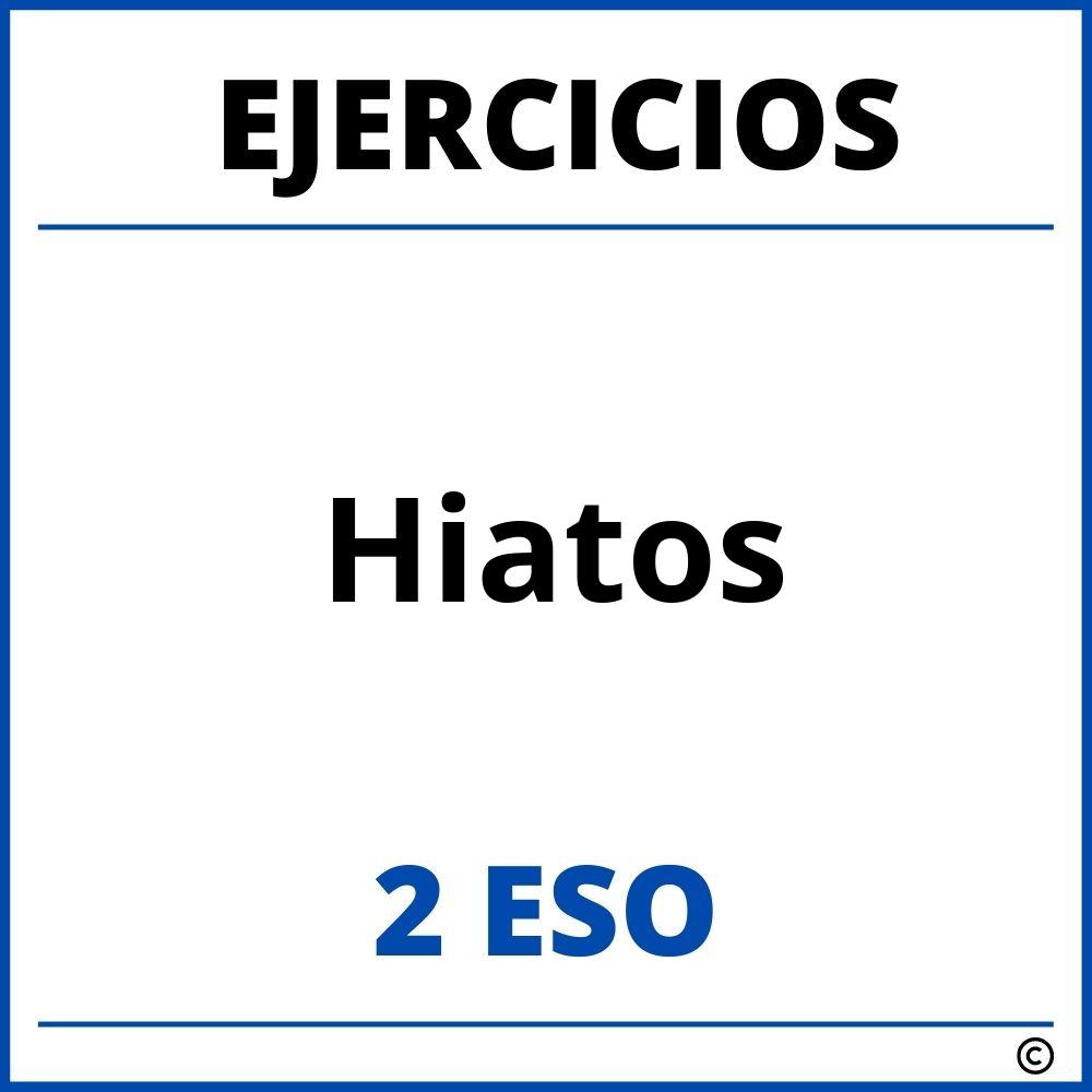 Ejercicios Hiatos 2 ESO PDF