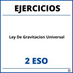 Ejercicios Ley De Gravitacion Universal 2 ESO PDF