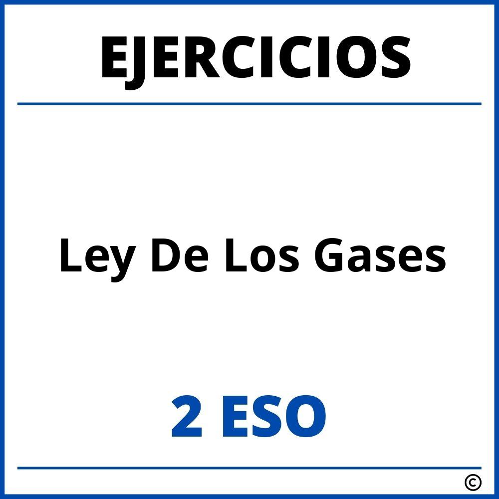 Ejercicios Ley De Los Gases 2 ESO PDF
