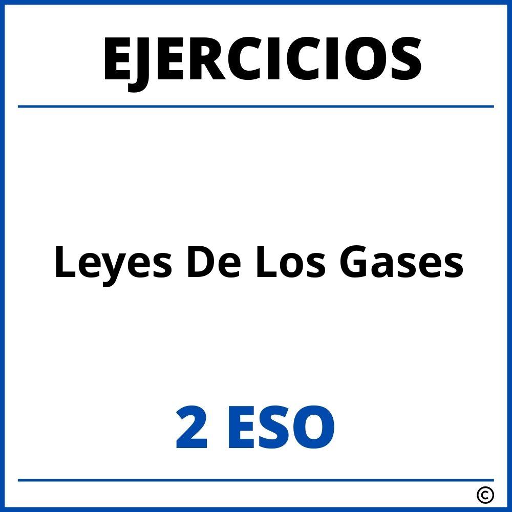 Ejercicios Leyes De Los Gases 2 ESO PDF