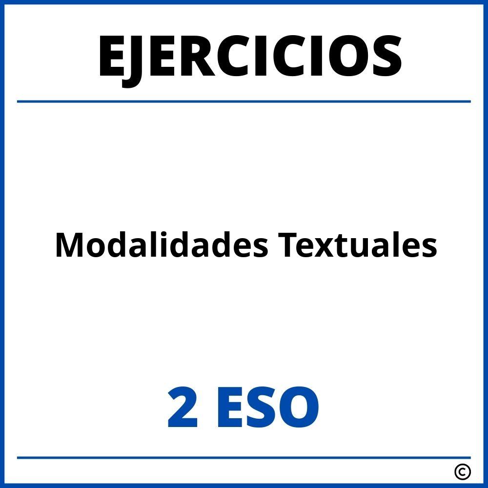 Ejercicios Modalidades Textuales 2 ESO PDF