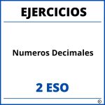 Ejercicios Numeros Decimales 2 ESO PDF