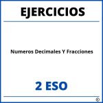 Ejercicios Numeros Decimales Y Fracciones 2 ESO PDF