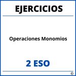 Ejercicios Operaciones Monomios 2 ESO PDF