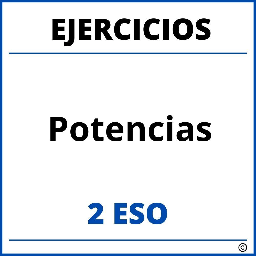 Ejercicios Potencias 2 ESO PDF