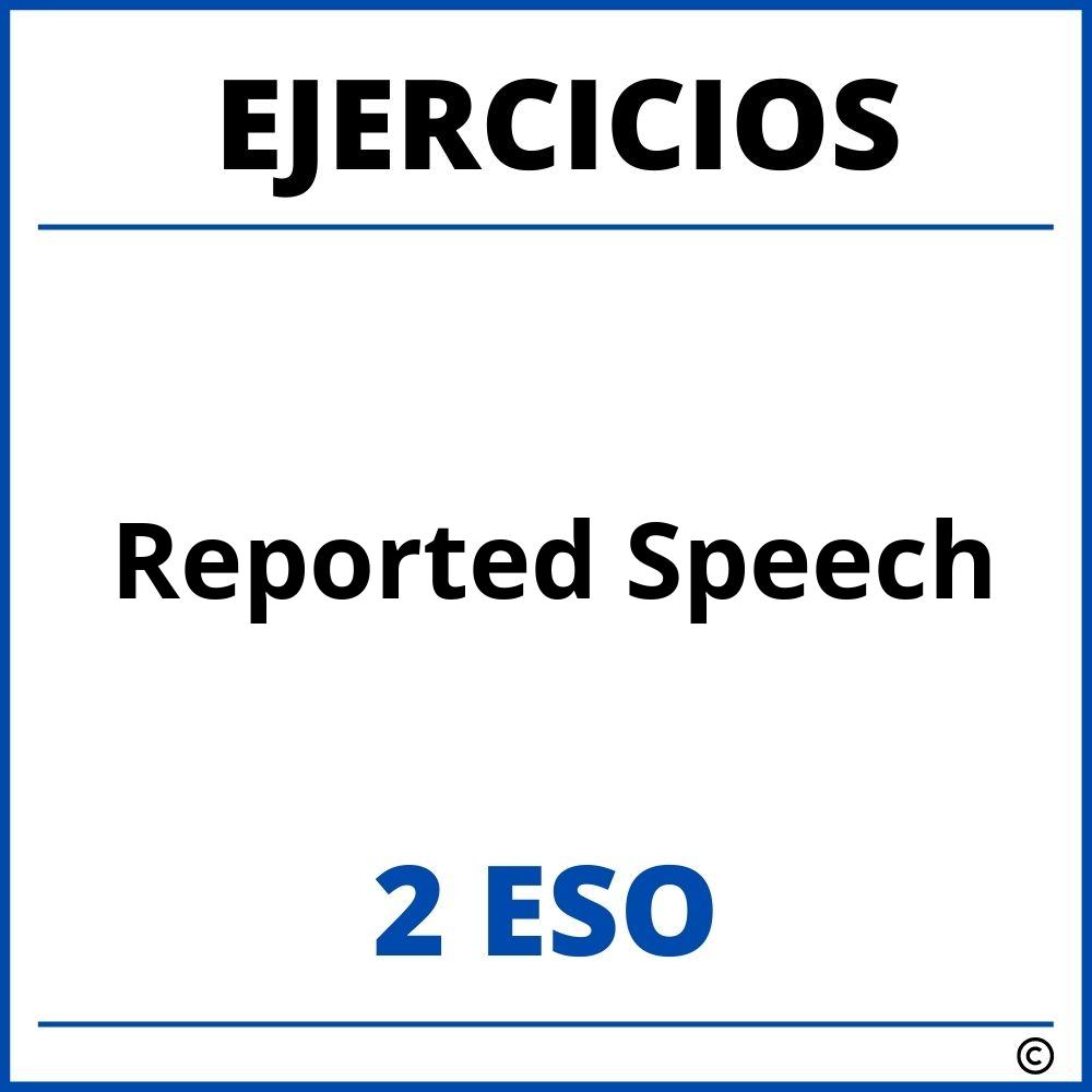 reported speech 4 eso ejercicios pdf