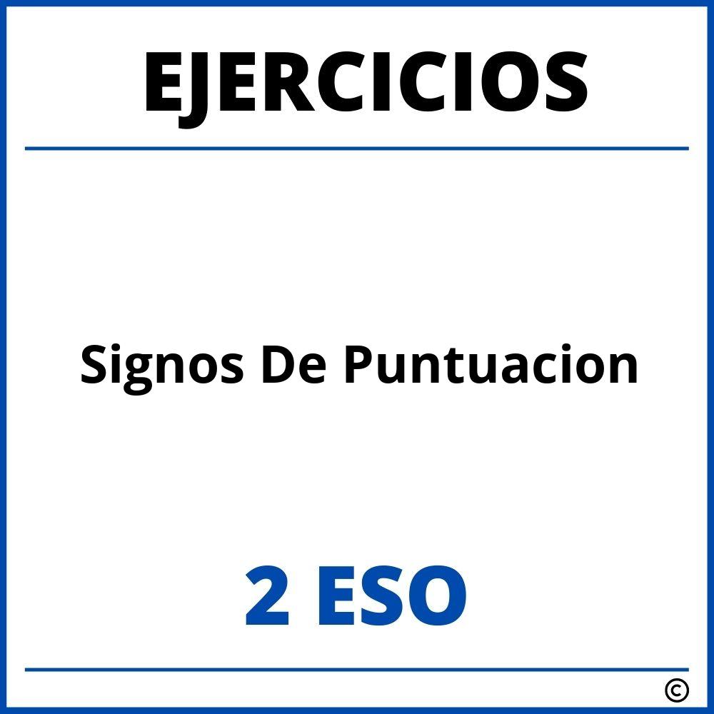 Ejercicios Signos De Puntuacion 2 ESO PDF