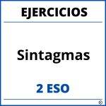 Ejercicios Sintagmas 2 ESO PDF