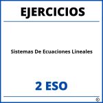 Ejercicios Sistemas De Ecuaciones Lineales 2 ESO PDF
