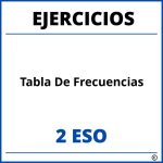 Ejercicios Tabla De Frecuencias 2 ESO PDF