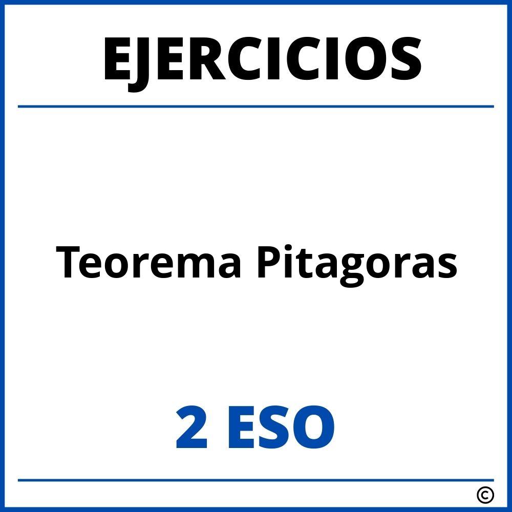 Ejercicios Teorema Pitagoras 2 ESO PDF